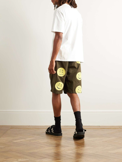 Kapital Easy Straight-Leg Belted Printed Cotton-Twill Shorts outlook