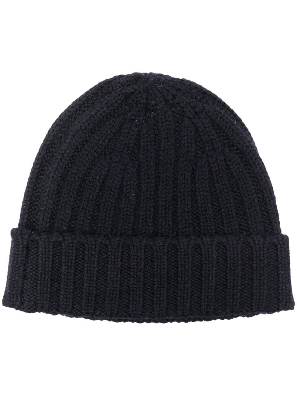 ribbed virgin wool beanie - 1