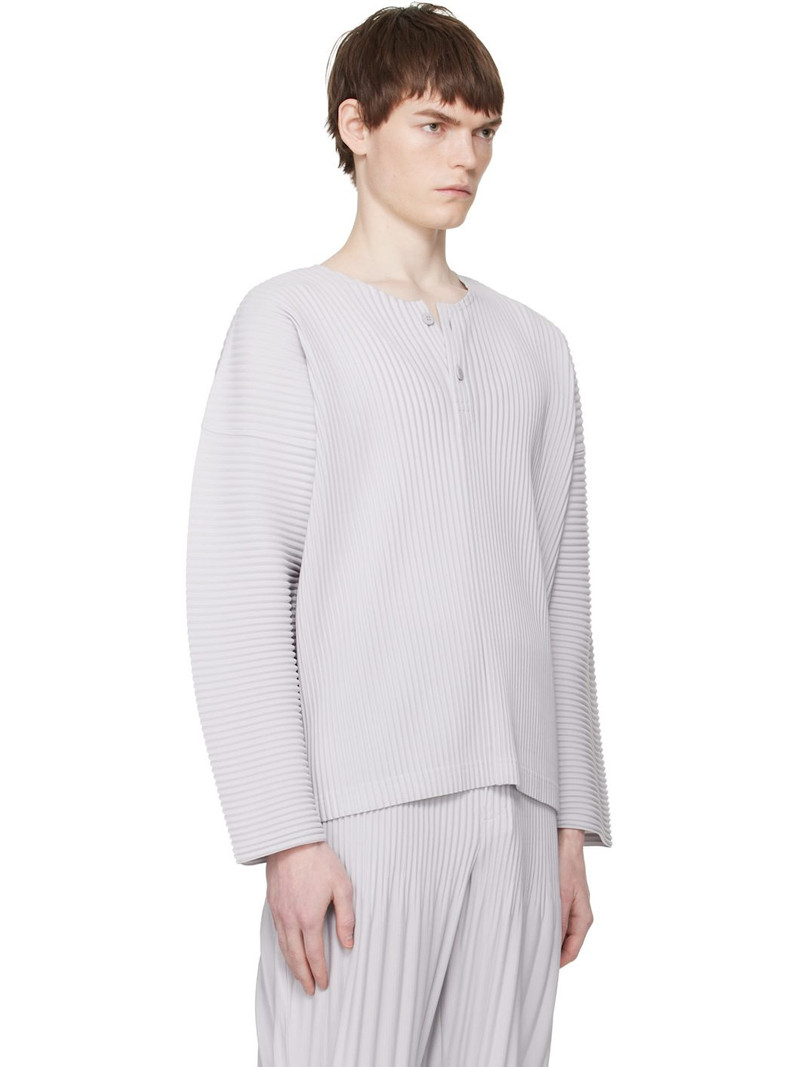 Gray Monthly Colors February Henley 2