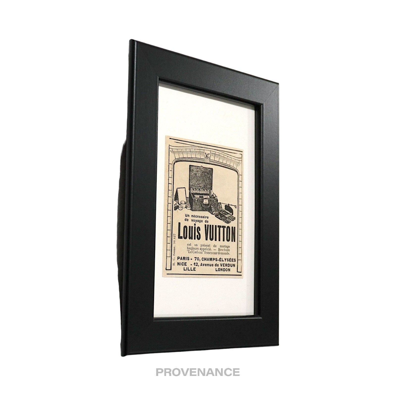 Louis Vuitton Antique Vintage Newsprint Ad - Travel Kit - 2