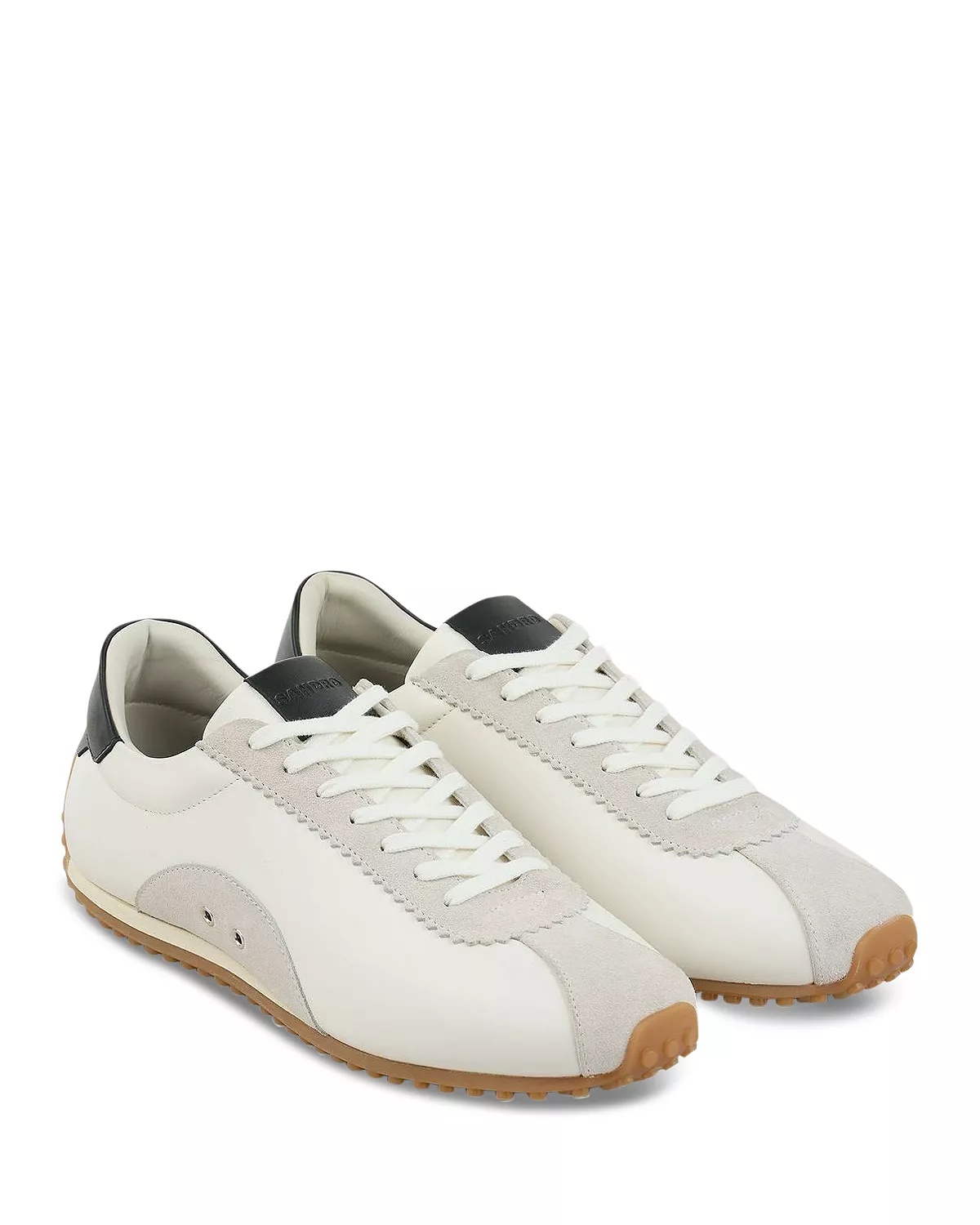 Men's Leather and Suede Running Trainer Shoes - 3