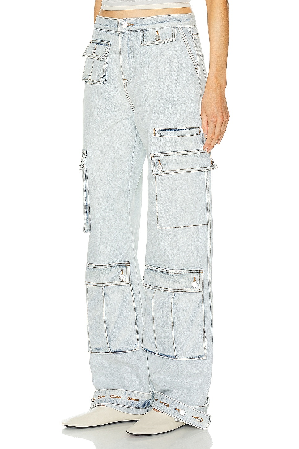 Lara Low Rise Wide Leg Cargo - 3