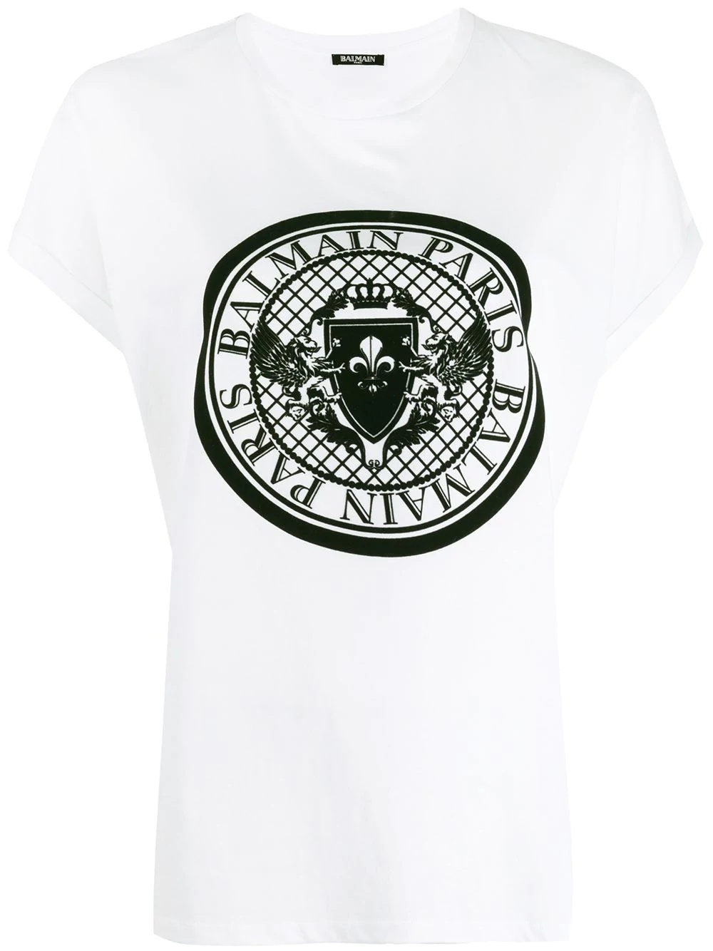 medallion print T-shirt - 1