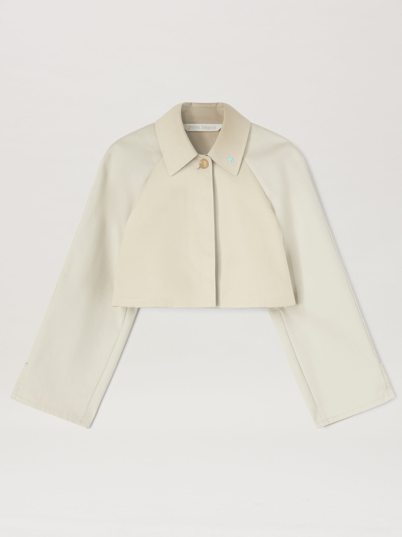 Cropped Trench Coat - 1