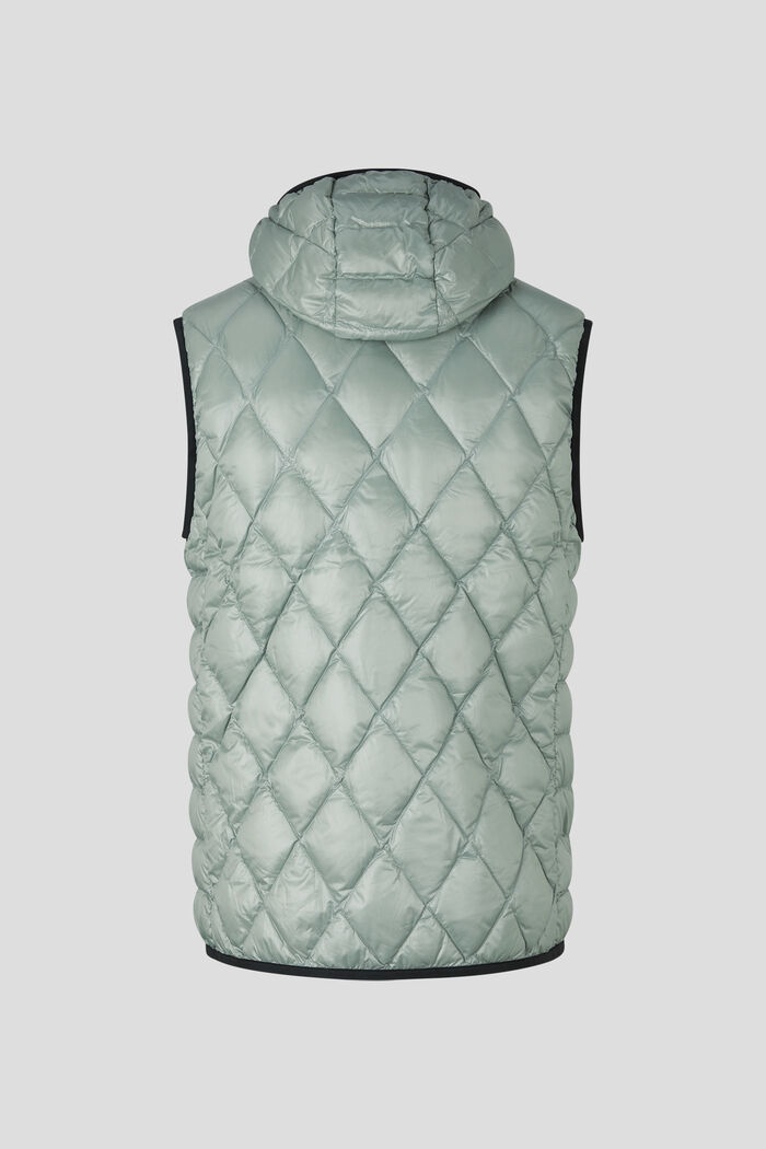 Ares Lightweight down waistcoat in Eucalyptus Green - 8