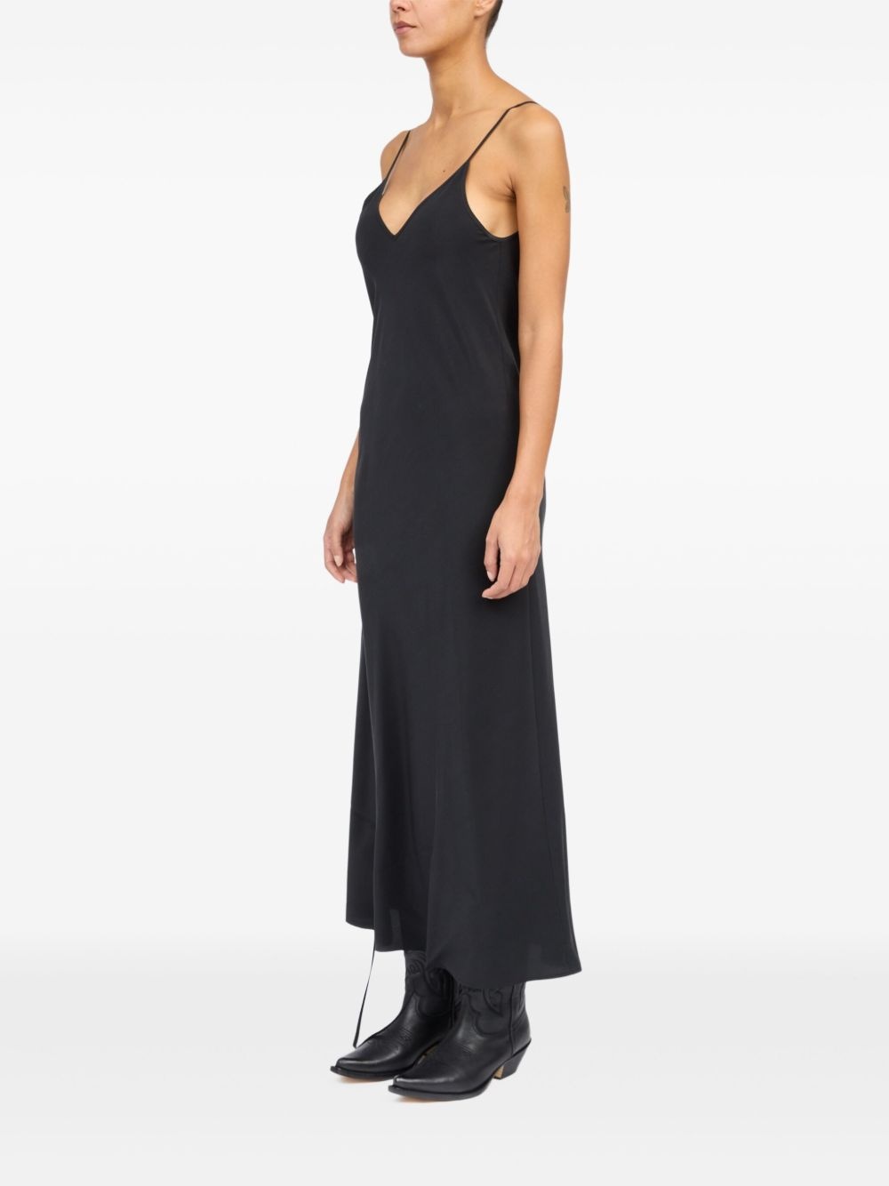 silk maxi dress - 3