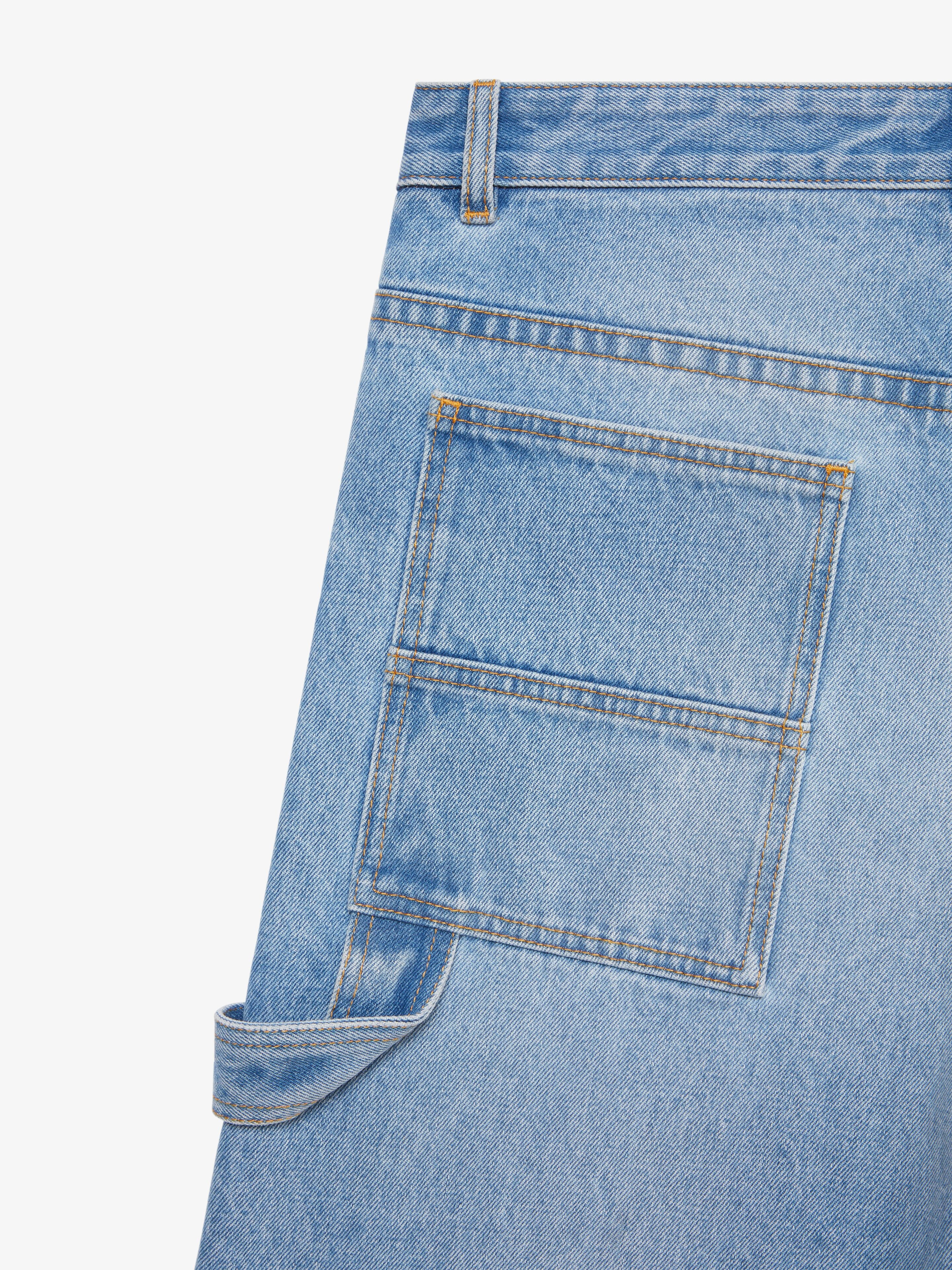 CARPENTER BERMUDA SHORTS IN DENIM - 6