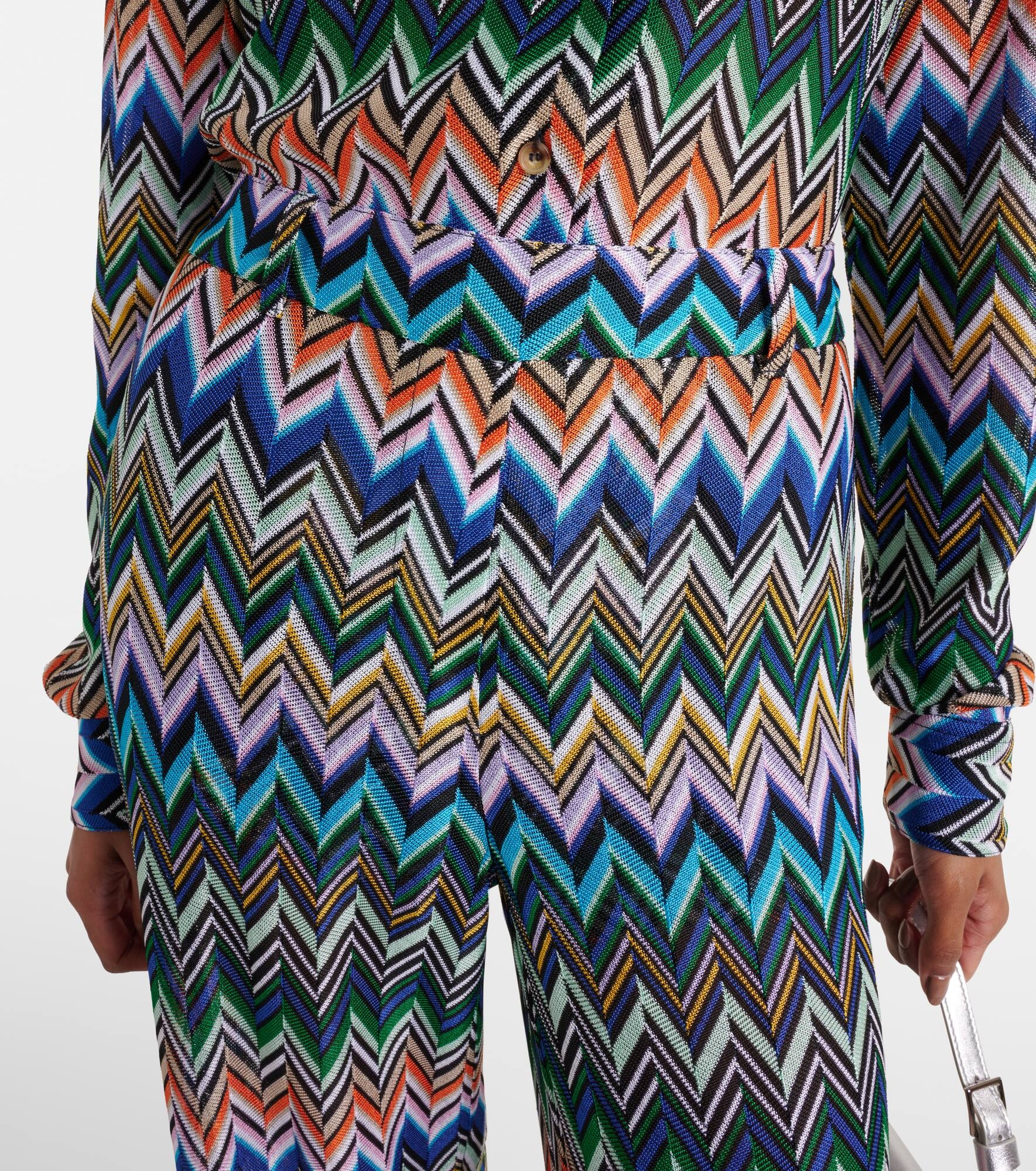 Zig Zag straight pants - 4