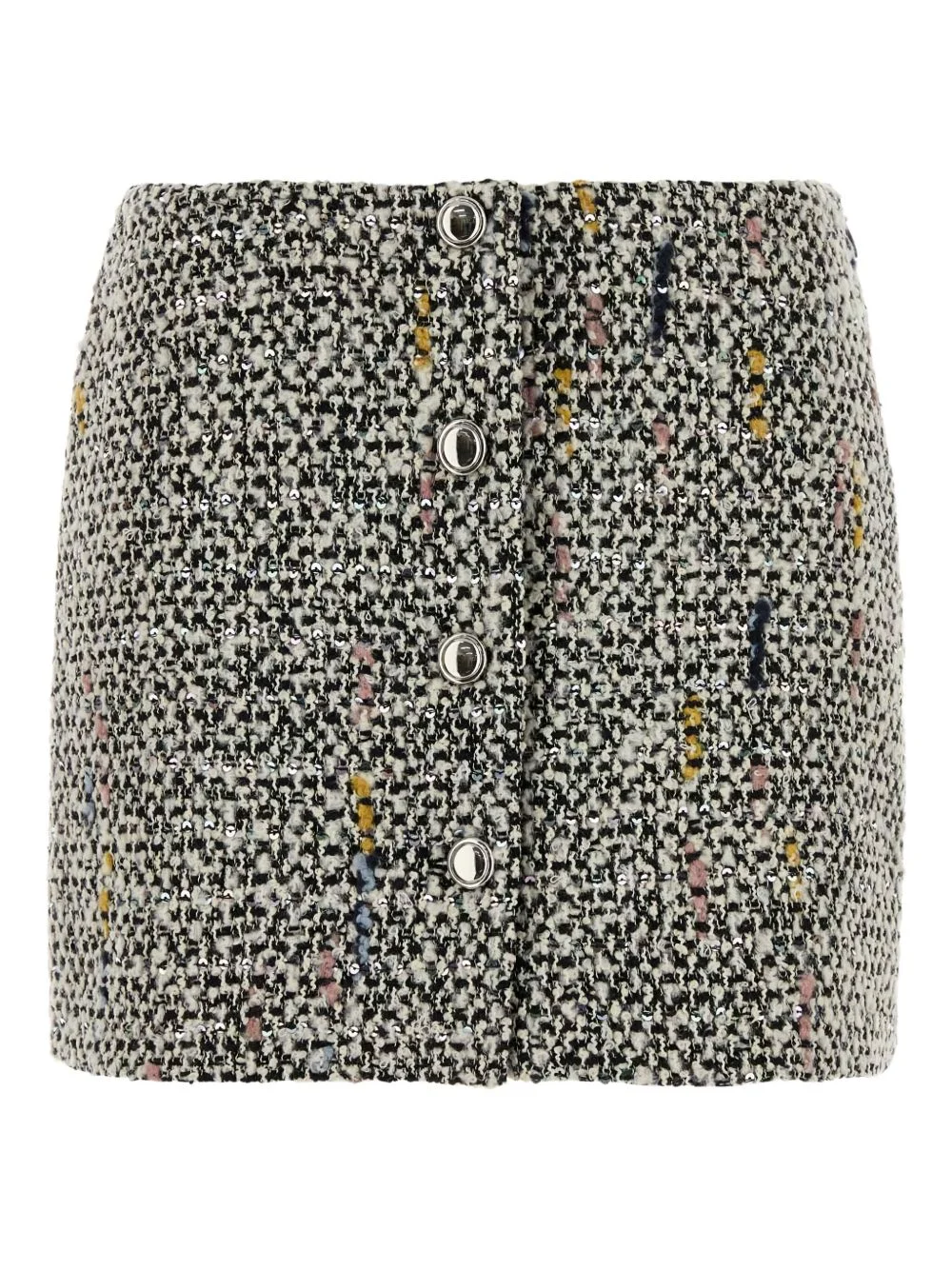 tweed sequinned mini skirt - 1
