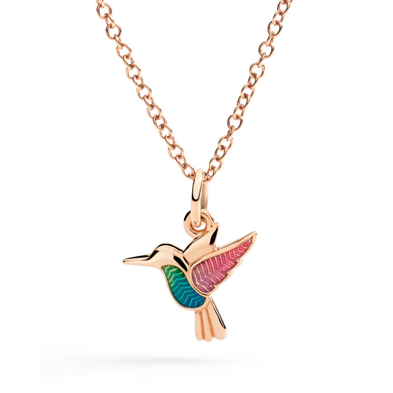 DoDo ROSE GOLD & ENAMEL HUMMINGBIRD CHARM outlook