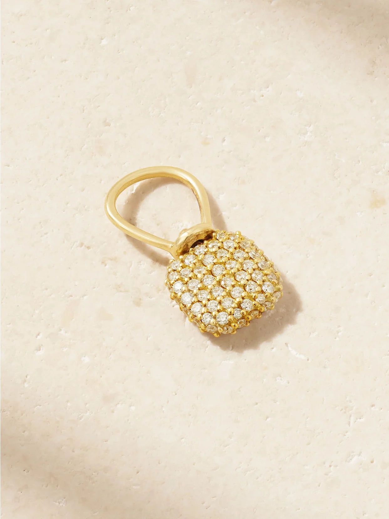 Allstone Itty Bitty Squircle 18-karat Gold Diamond Pendant - 1