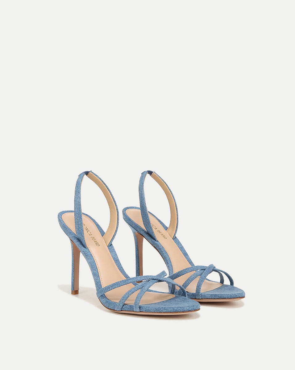 ADELLE DENIM SANDAL - 2