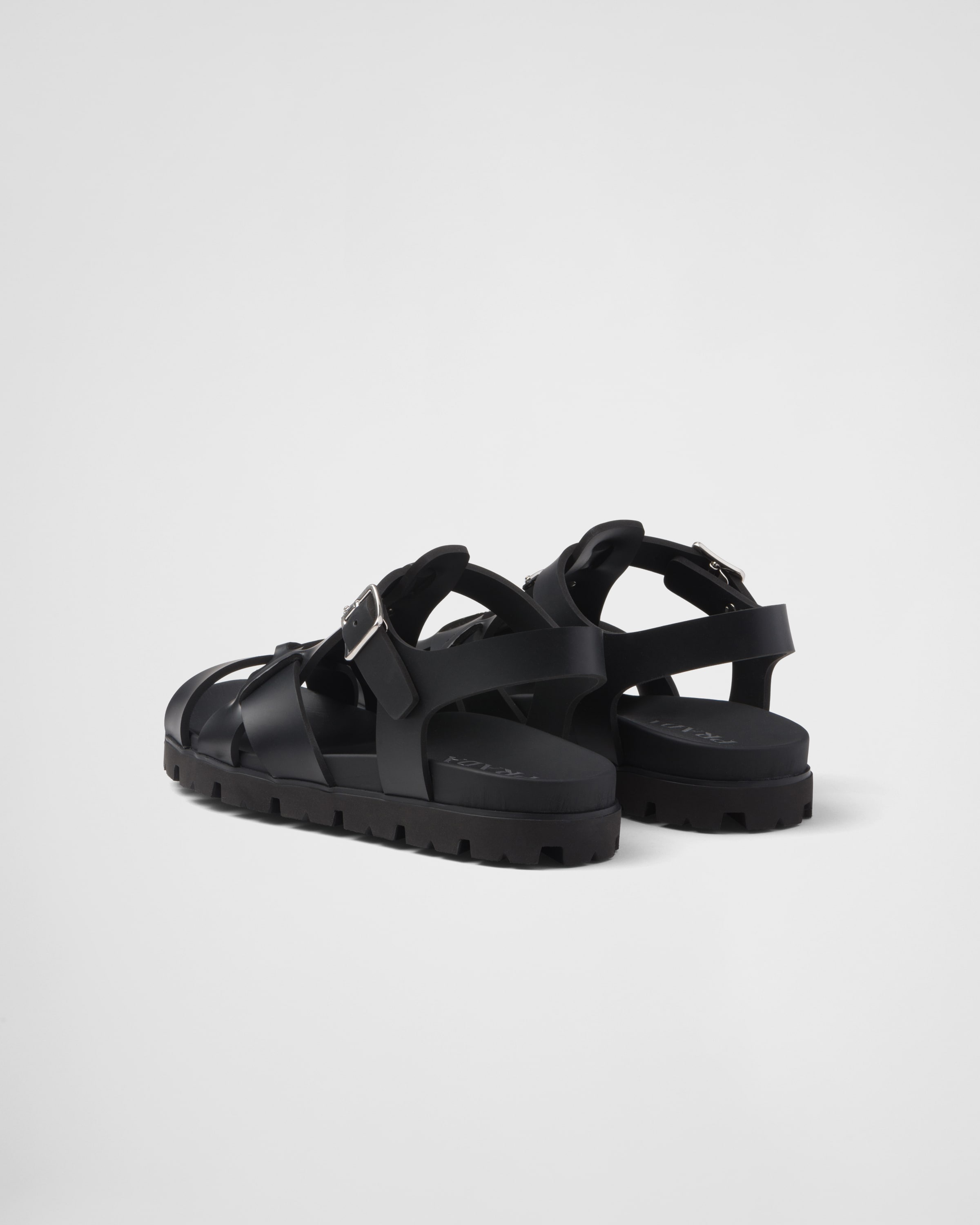 Crisscross rubber sandals - 4
