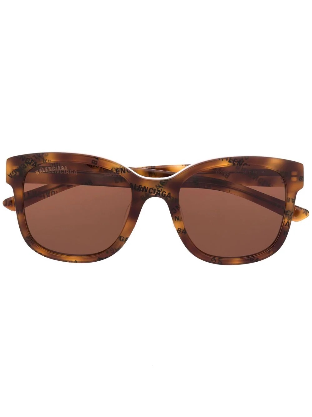 square-frame logo-print sunglasses - 1