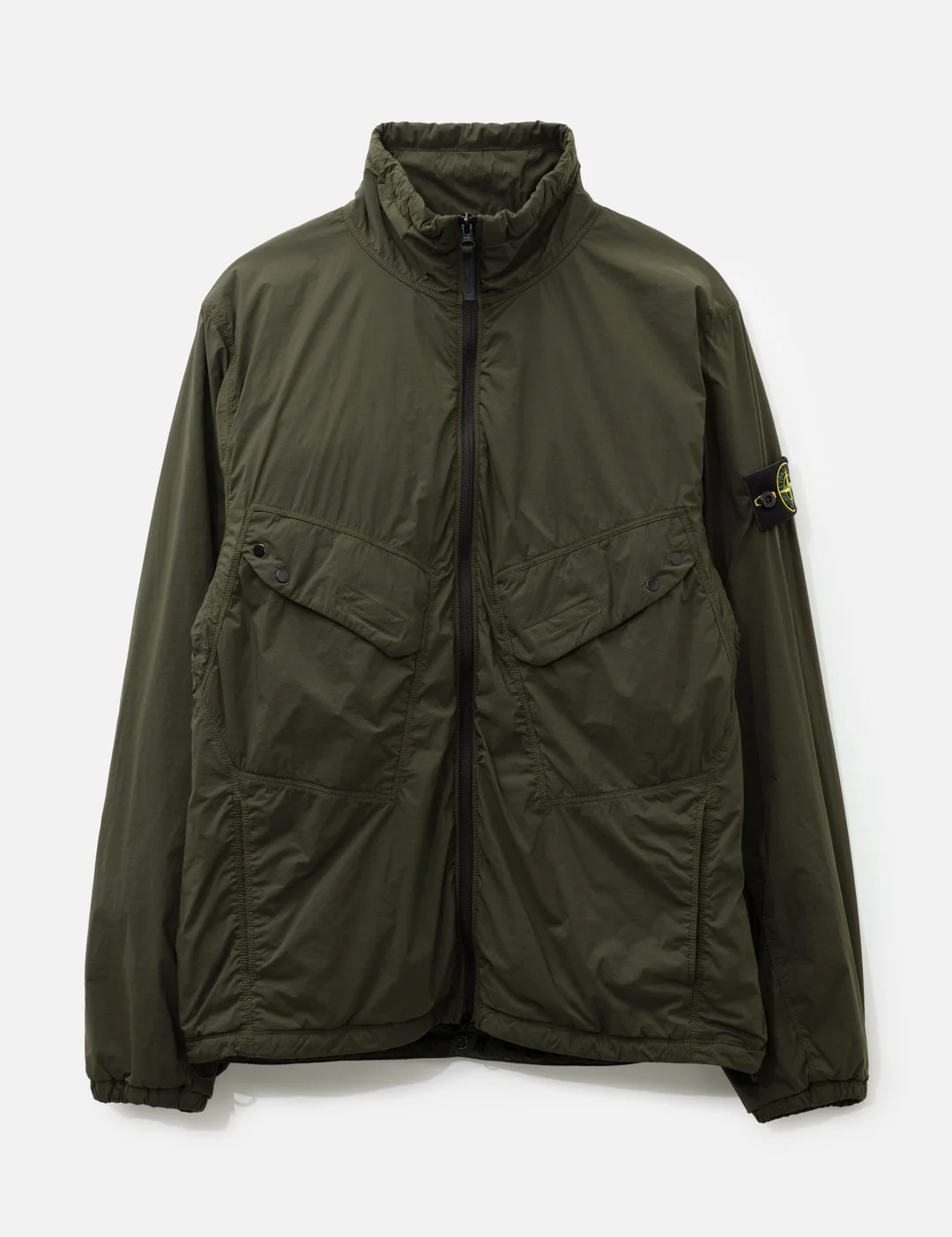 ULTRALIGHT NYLON STRETCH-TC PADDED STAND COLLAR JACKET - 1