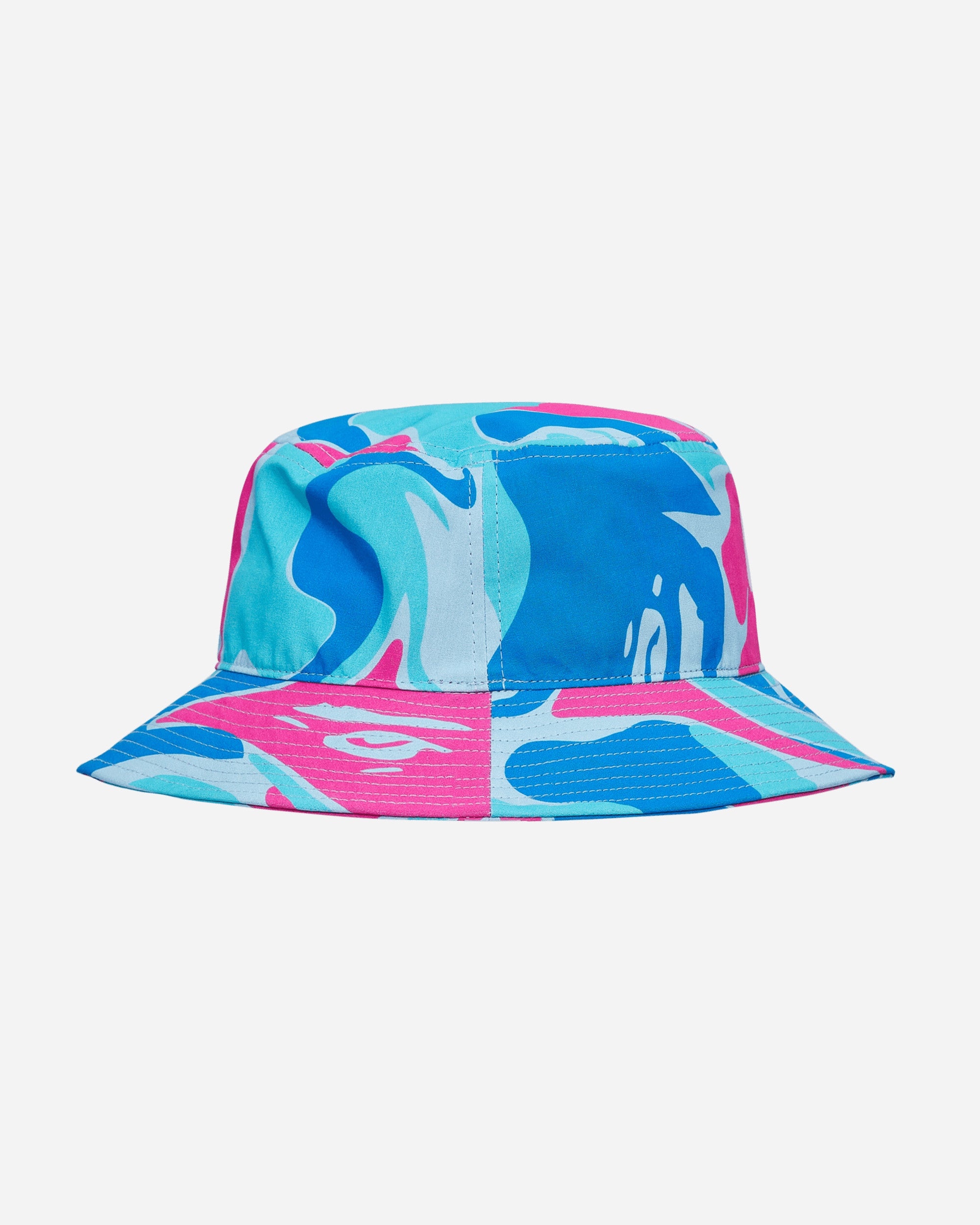 Marble Camo Bucket Hat Blue - 5