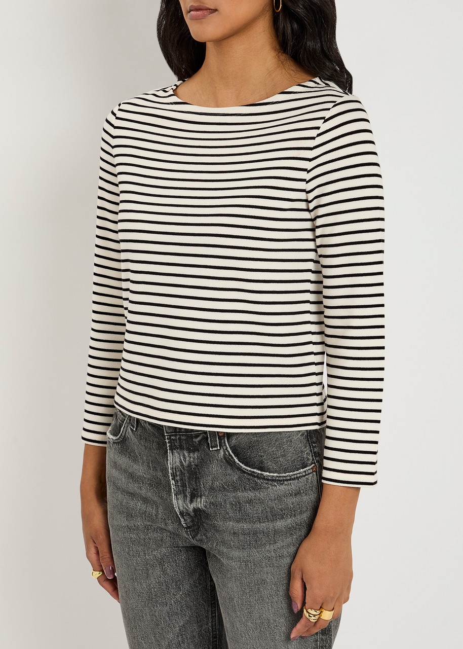 Veronica Beard Hovey Striped Knit top - 2