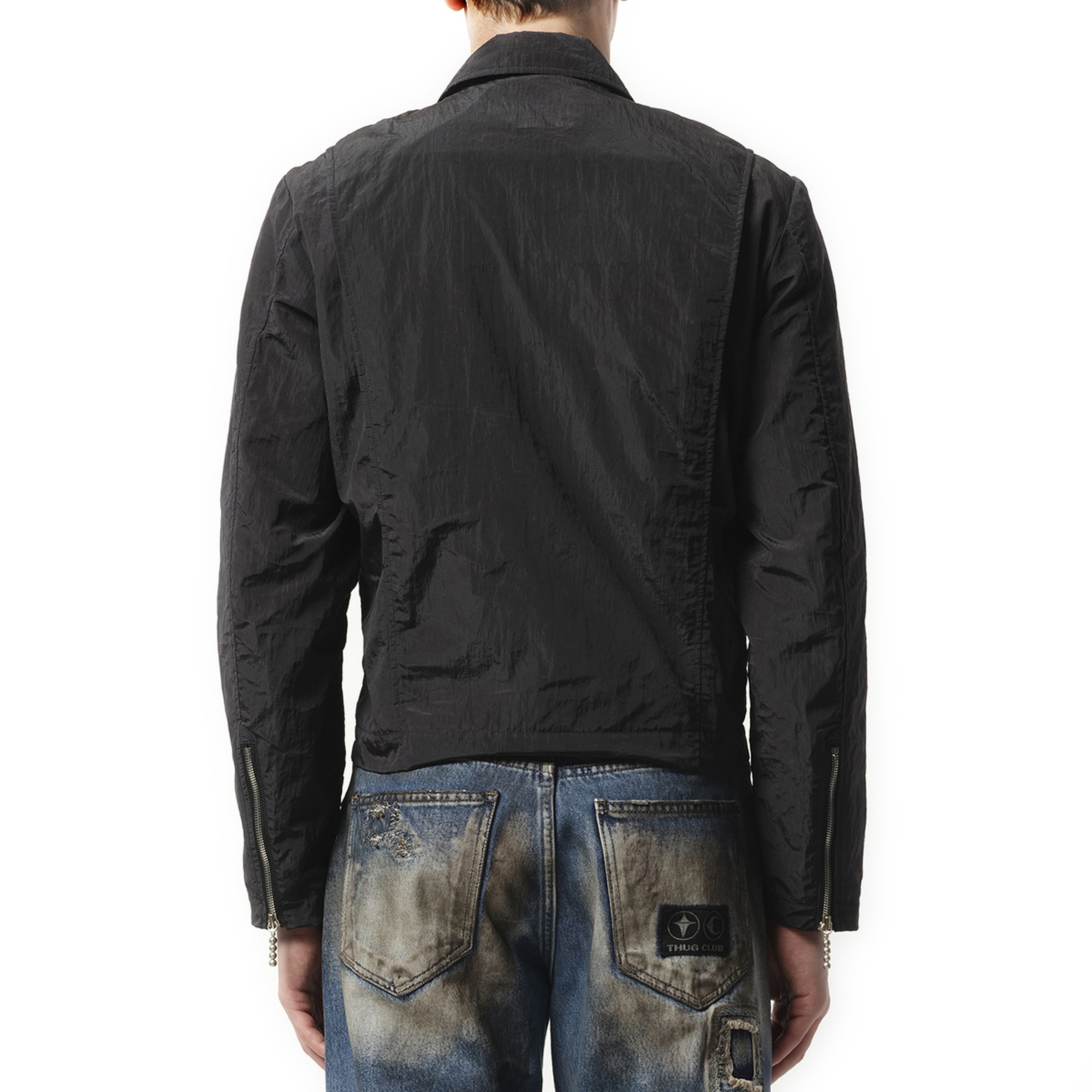 Scarred Bio Soldier Jacket in Black - 6