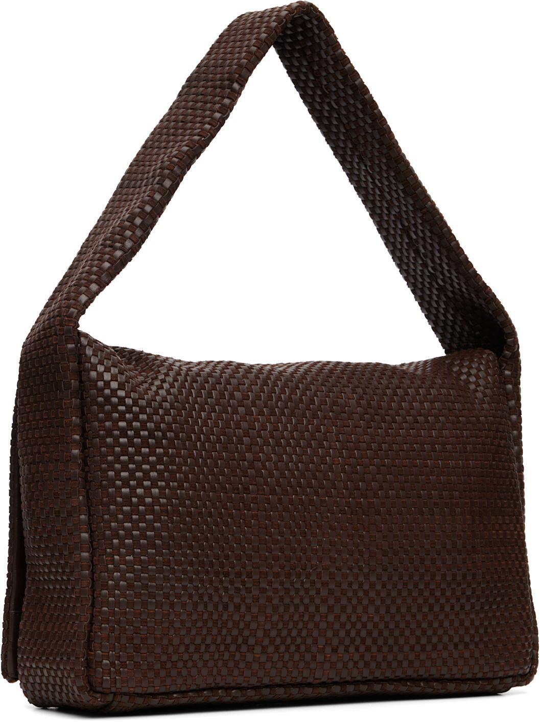 Brown Lattice Everyday Satchel - 3
