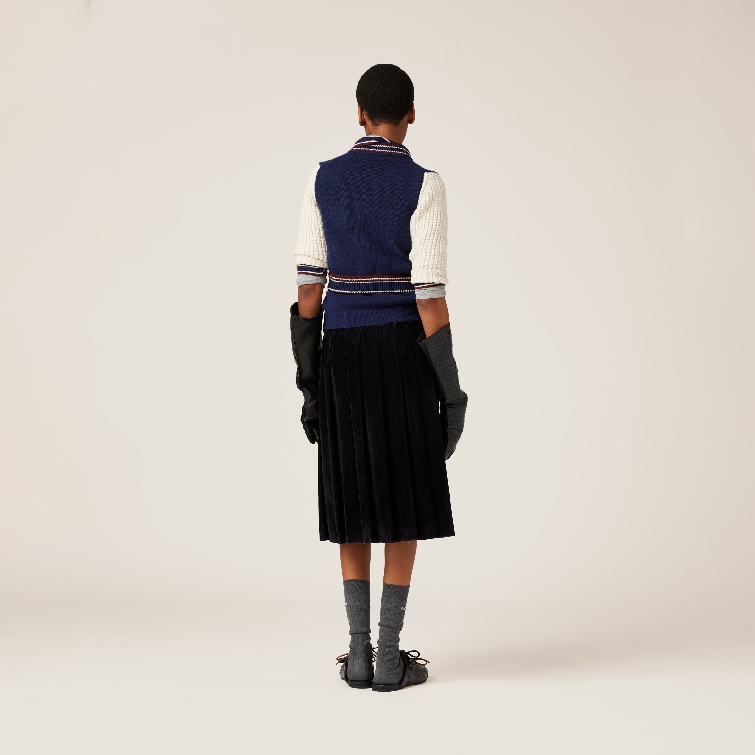 Wool and cashmere cardigan - 3