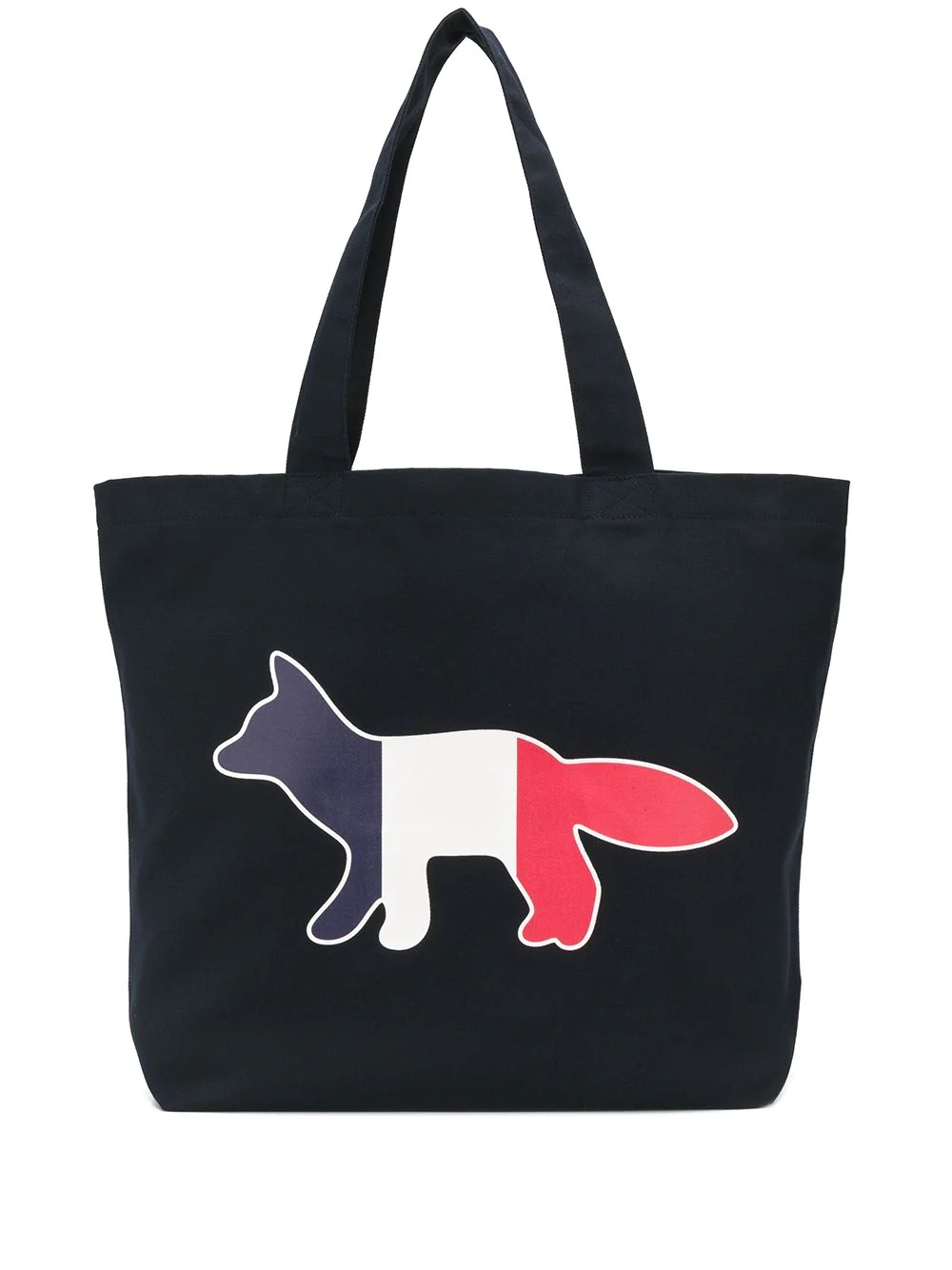 logo embroidered tote bag - 1