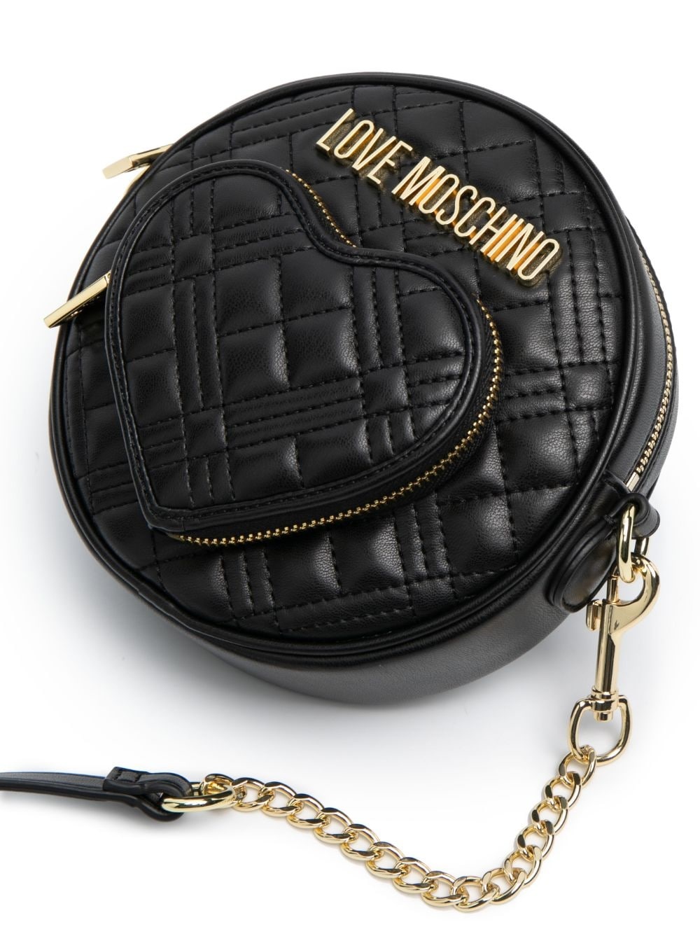 quilted round-shape mini cross-body bag - 4