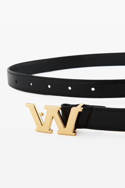Alexander Wang W LEGACY THIN BELT IN LEATHER outlook