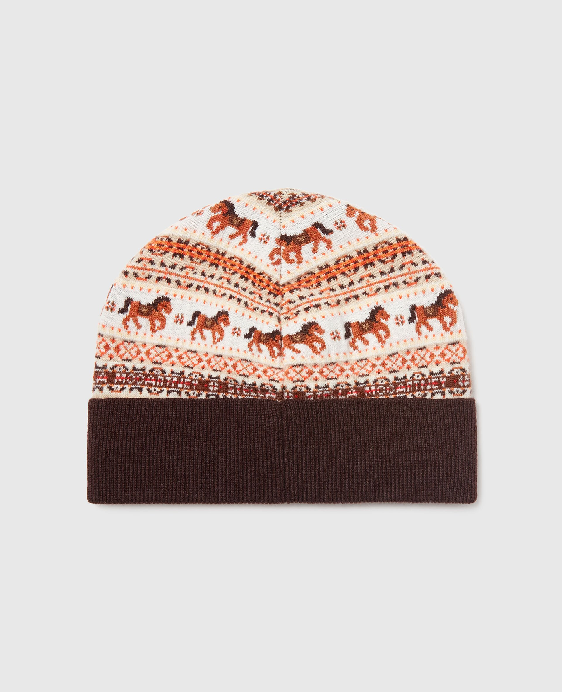 Fair Isle Wool Beanie - 3