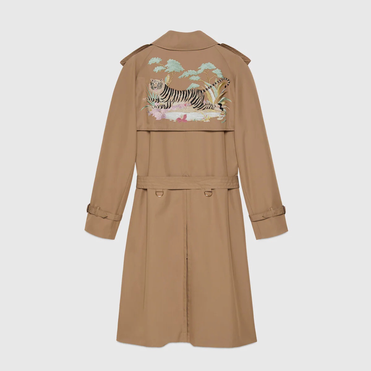 Gucci Tiger embroidered coat - 4
