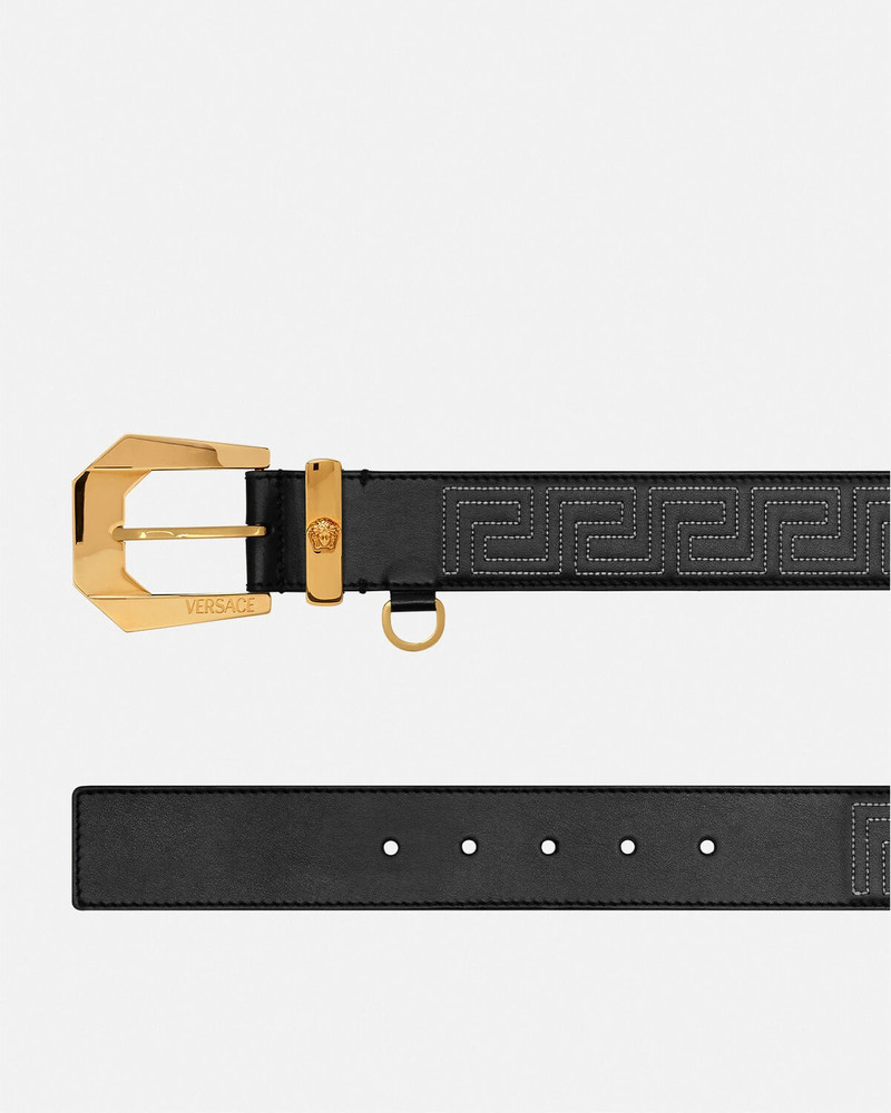 VERSACE Greca Leather Belt outlook