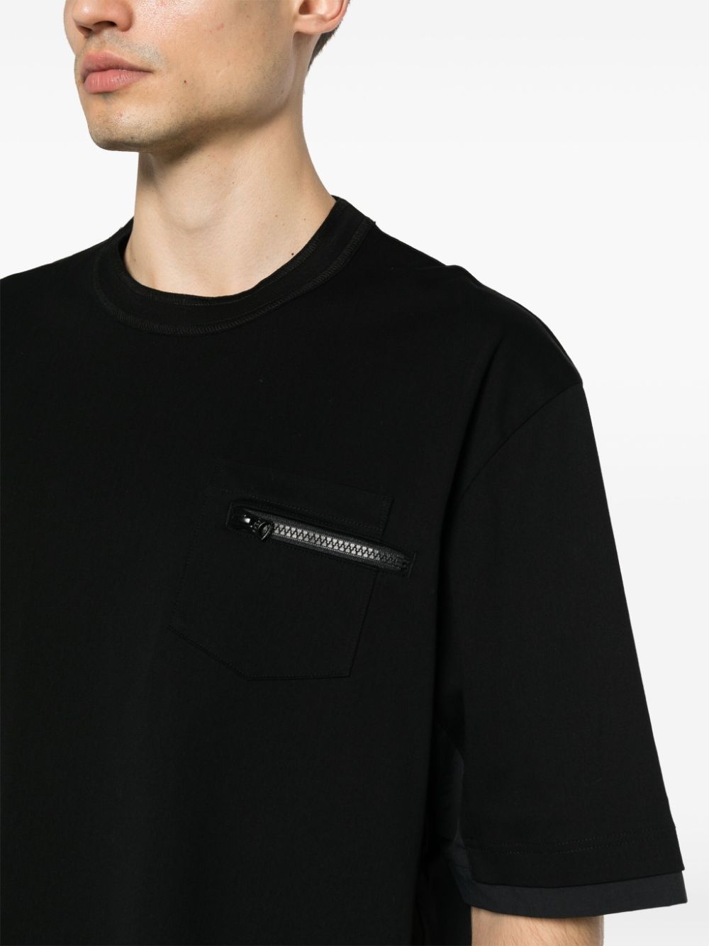 panelled-design T-shirt - 5