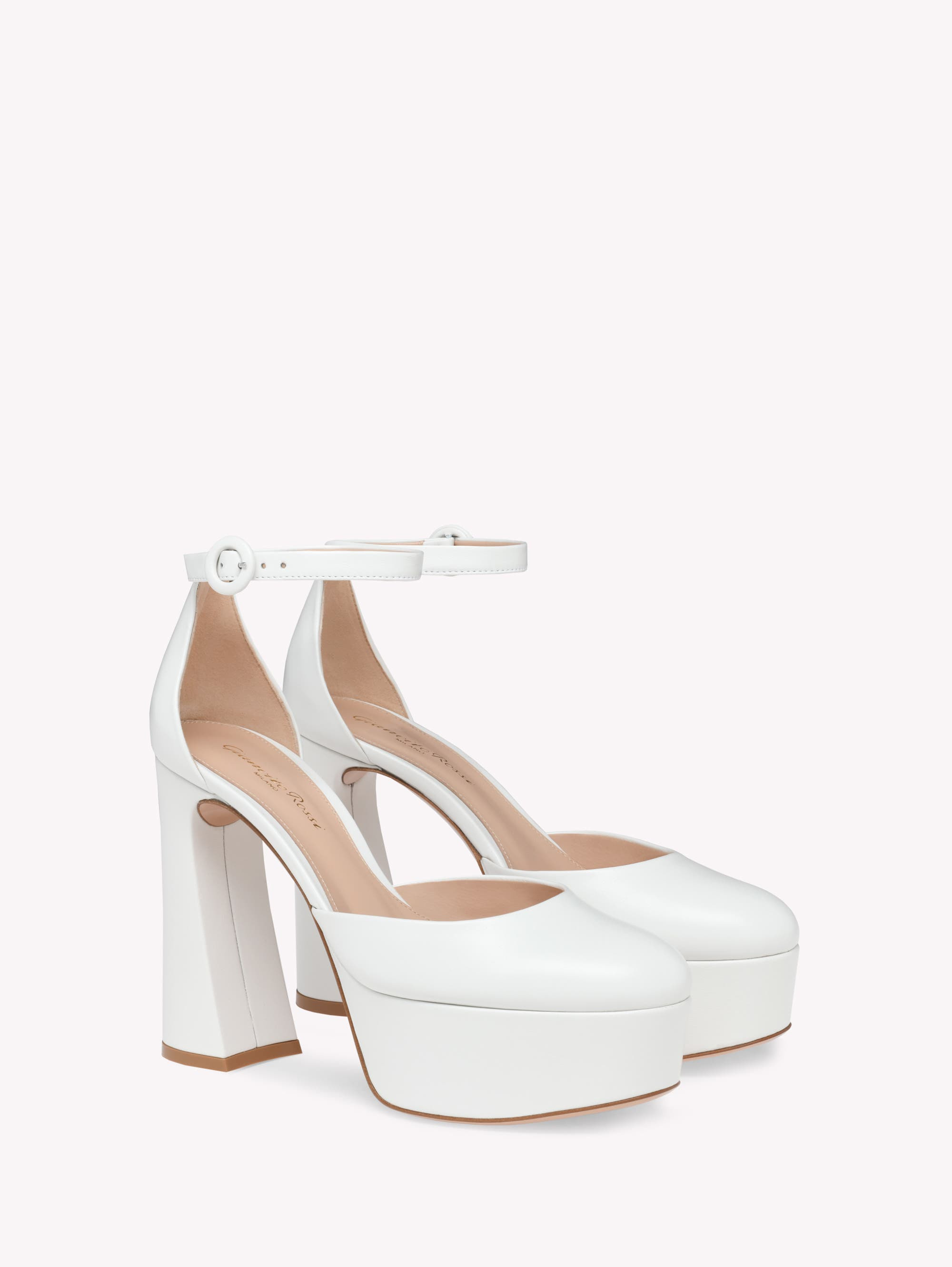 Gianvito Rossi Holly D'Orsay Slingback in White Nappa at Nordstrom - 1
