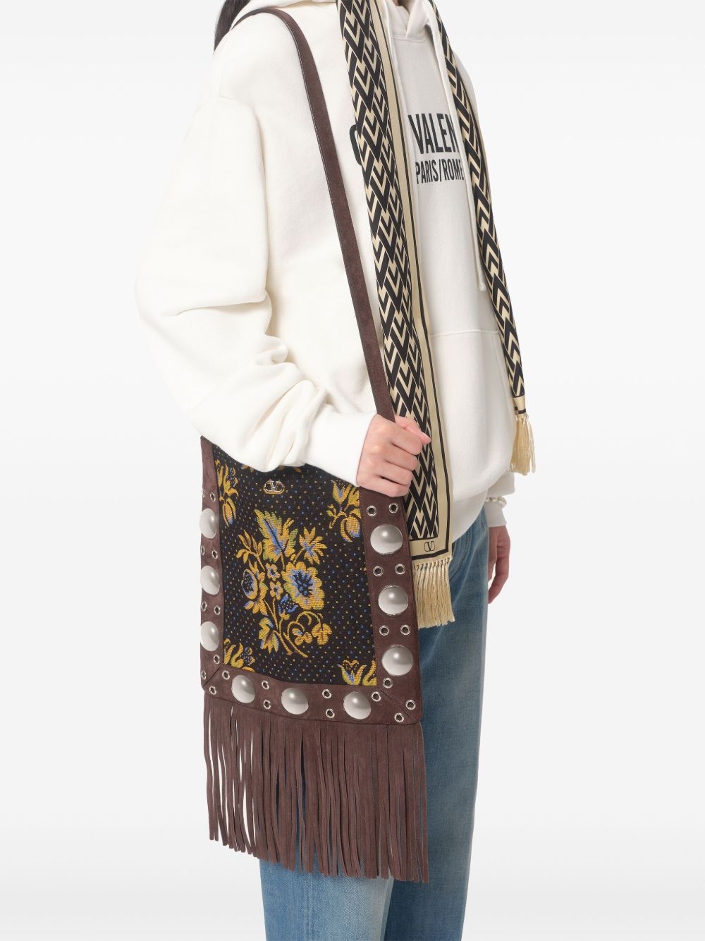 Chez Valentino-print sweatshirt - 6