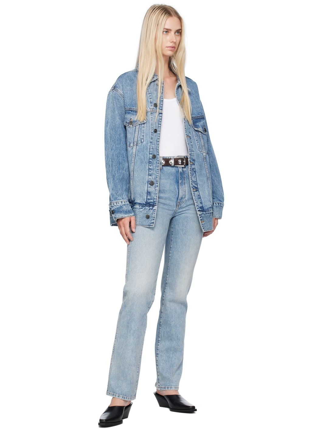 Blue 'The Danielle' Stretch Jeans - 5