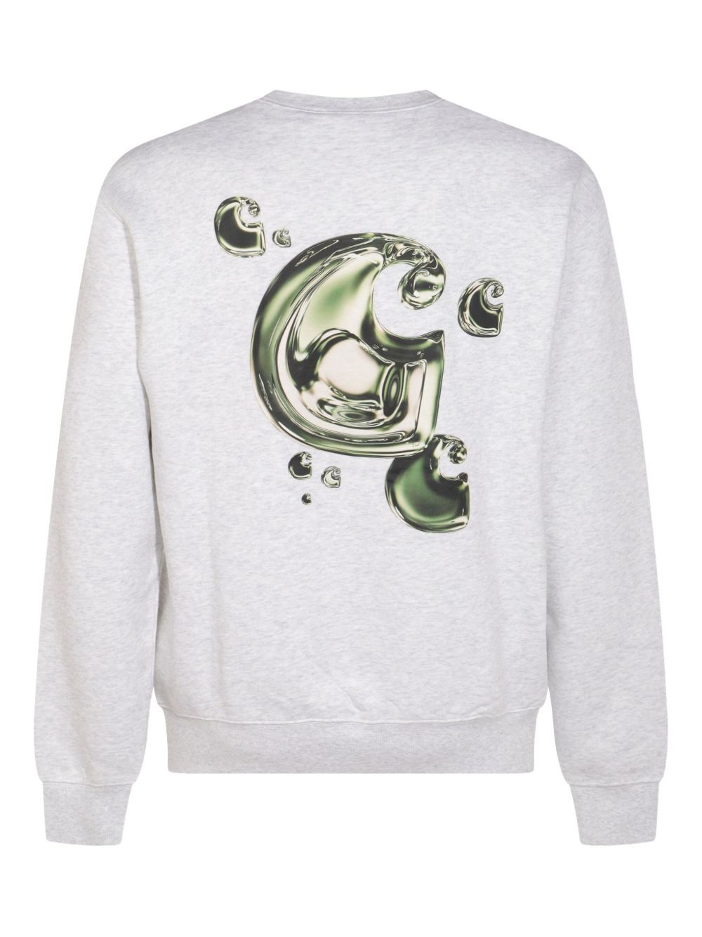 logo-print graphic-print sweatshirt - 2