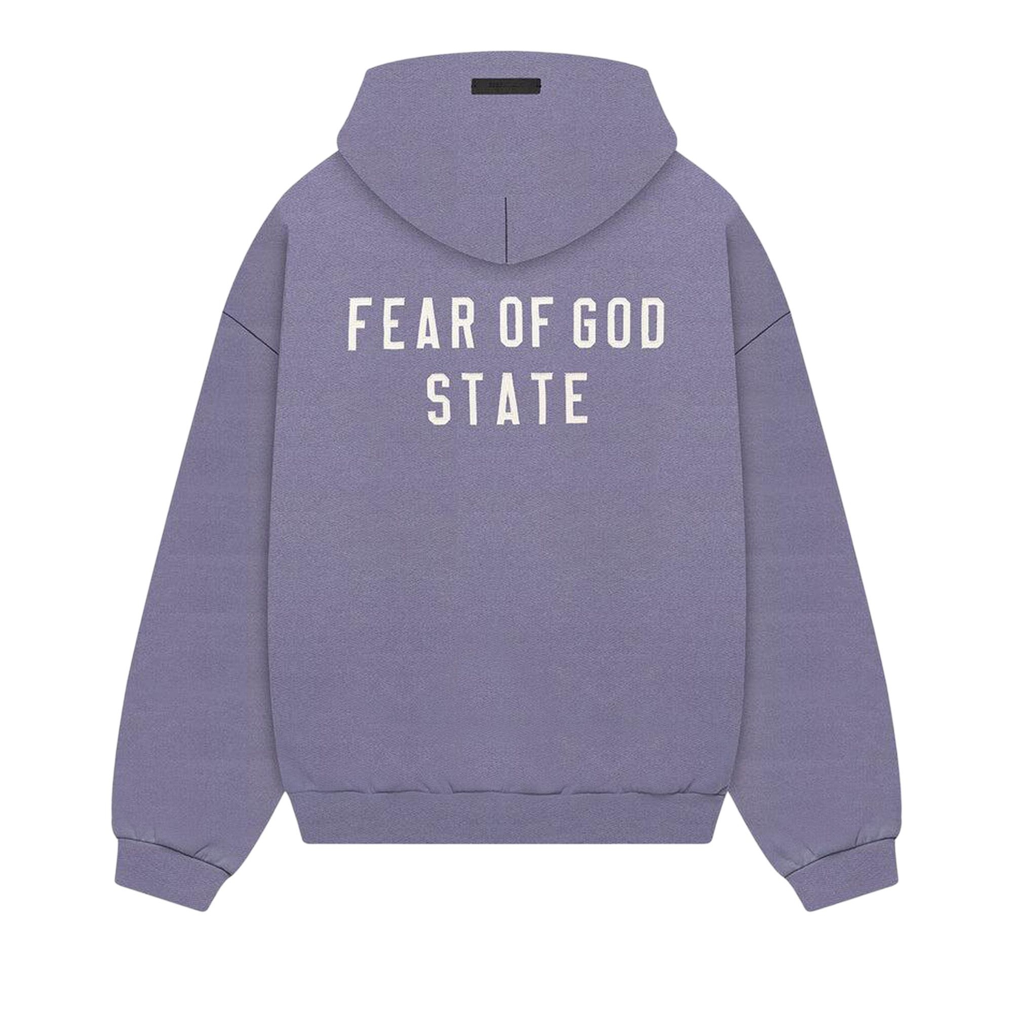 Fear of God Essentials Heavy Fleece Full Zip Hoodie 'Lavender' - 2