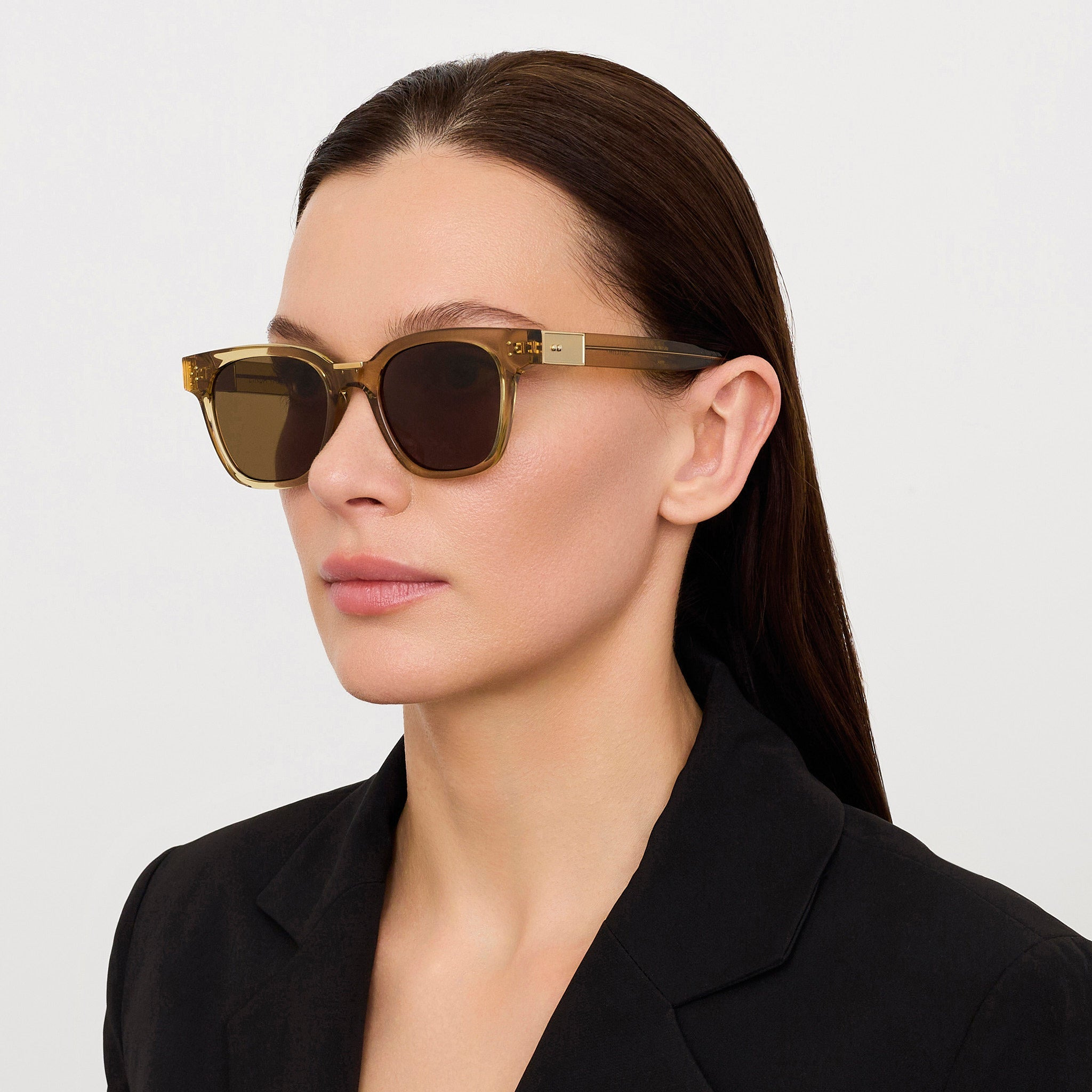 Sanchez Sunglasses in Khaki and Gold - 3