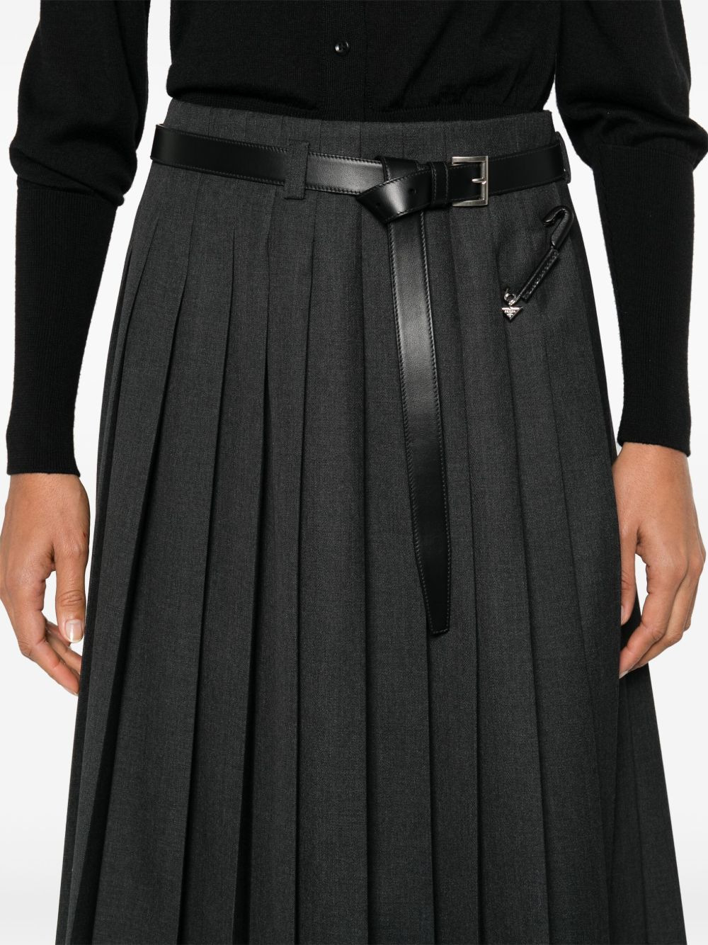pleated midi skirt - 5