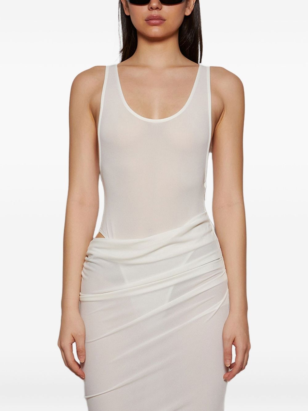 ruched midi dress - 3