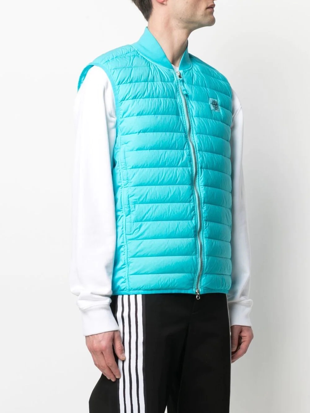 quilted down lightweight gilet - 3