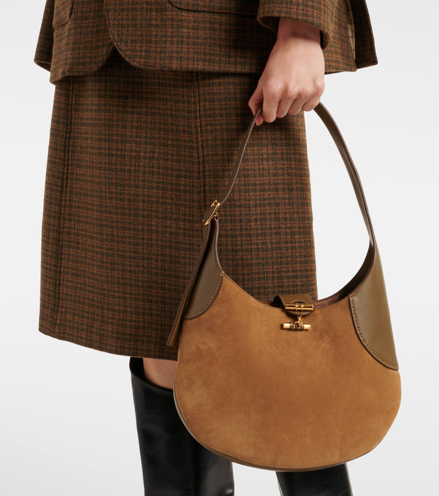 Bobbin Medium leather shoulder bag - 7