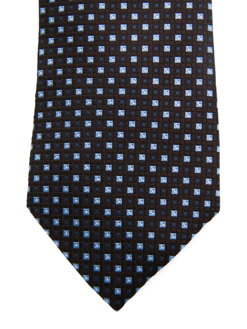 ZEGNA geometric-pattern tie outlook