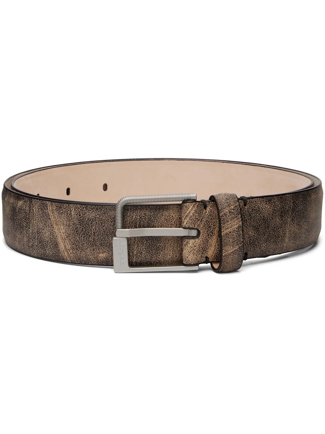 Brown & Beige 30 MM Belt - 1