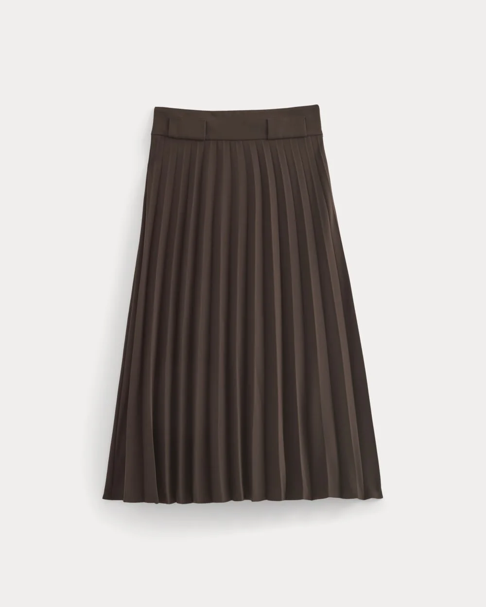 PLEATED CREPE MIDI SKIRT - 1
