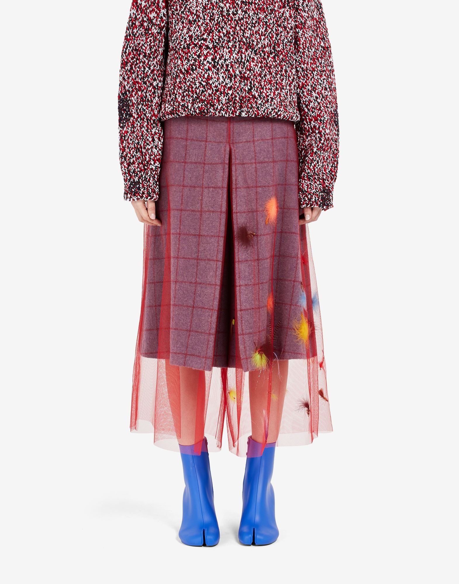 Check wool culottes - 5