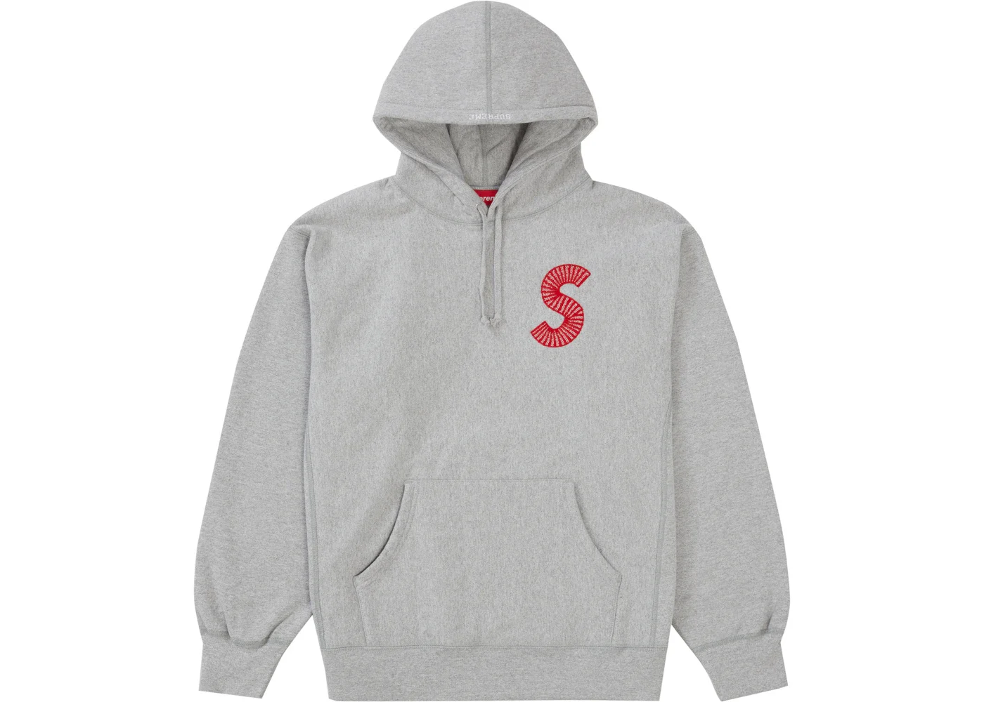 대 S 로고 후드 스웨터 'Heather Grey 이름 * - 1
