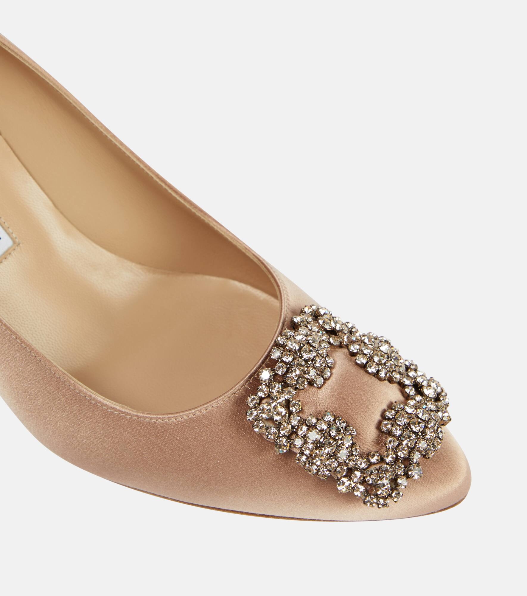 Hangisi 70 embellished satin pumps - 6