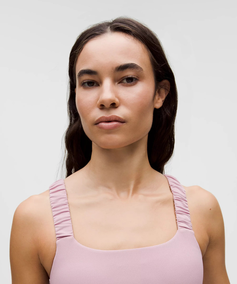 Ruched-Strap Cropped Keyhole Tank Top *Light Support, B/C Cup 4