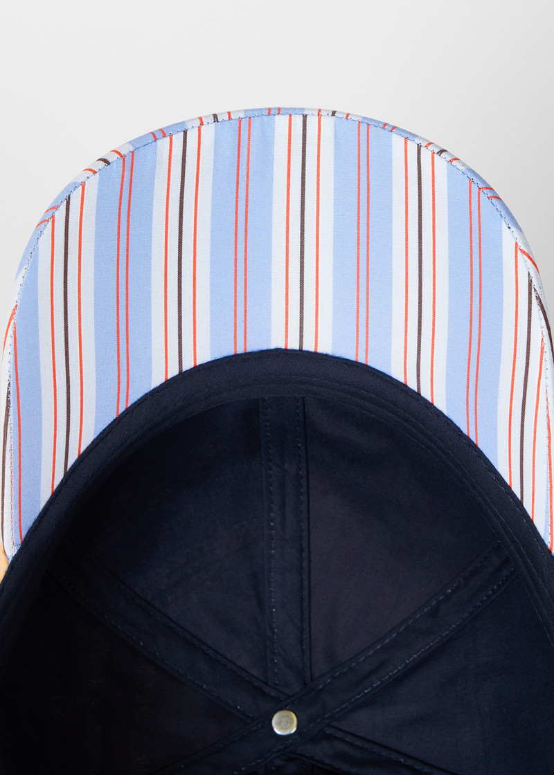Paul Smith Blue and Red 'Pool Smith Stripe' Baseball Cap outlook