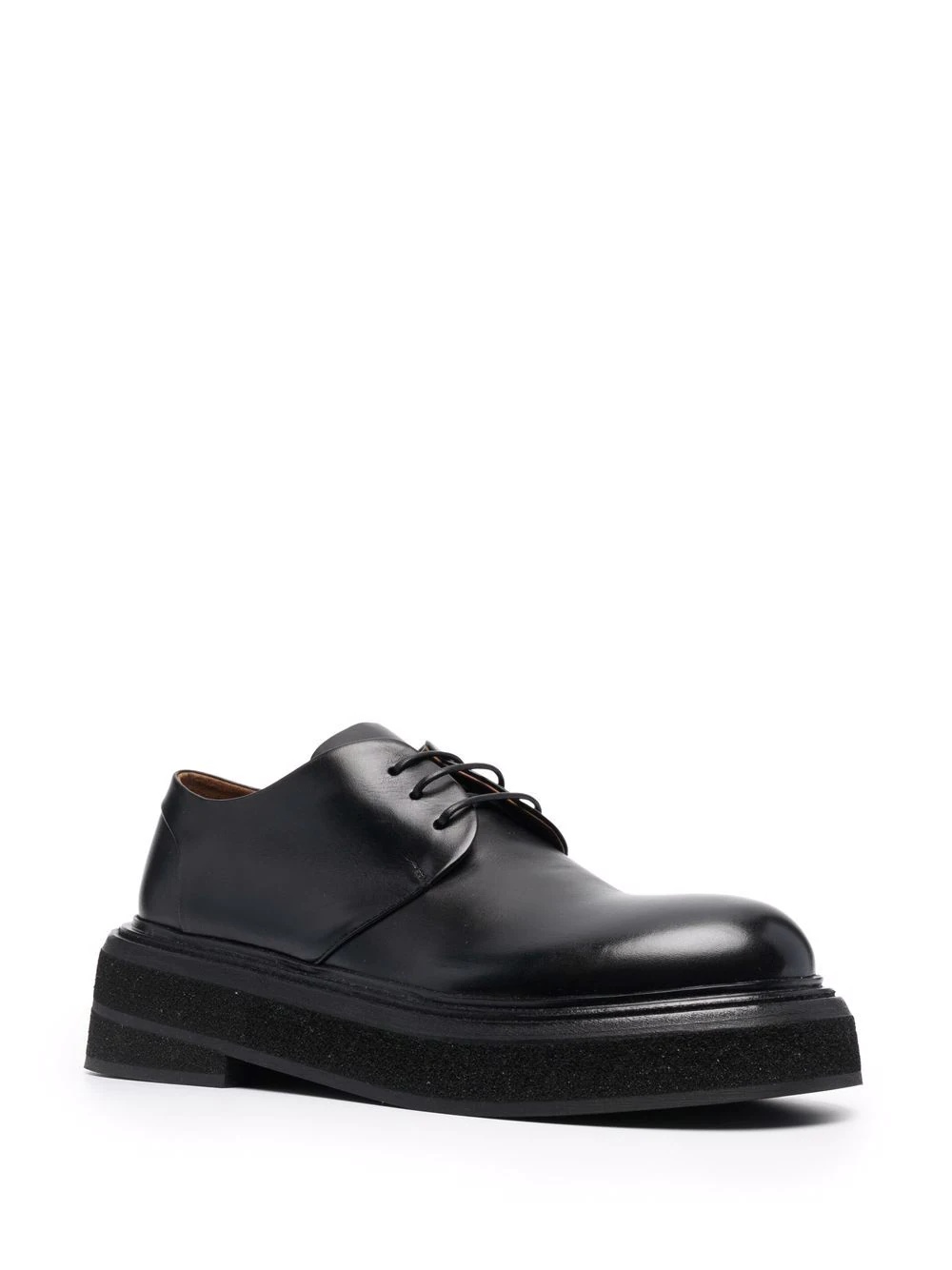 lace-up leather derby shoes - 2